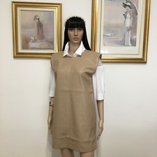 Vestito corto in eco pelle