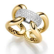 Anello Largo In Oro 750