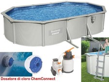PISCINE PISCINA RIGIDA HYDRIUM CM. 610x360x120H BESTWAY 56369 CON ACCESSORI