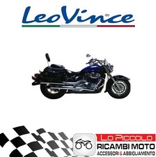 SCARICO TERMINALE LEOVINCE SILVERTAIL K02 SUZUKI VL 800 INTRUDER 2001 OMOLOGATO