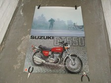 Poster, Suzuki, GT 550, non brochure,, no prospetto, GT 750,550,500,380,250,125