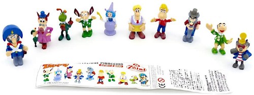 Pinocchio burattino raro set - pinocchio,