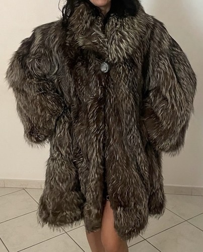 Vintage real fox fur coat - fox,