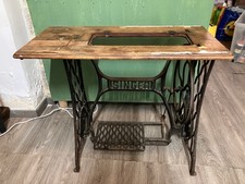 Base Singer originale in ghisa – tavolino vintage industriale – primi 1900
