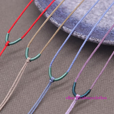 10 Pezzi Collana Corda di Giada Intreccio per Ciondolo Catena Regolabile 12 Colori ﻿