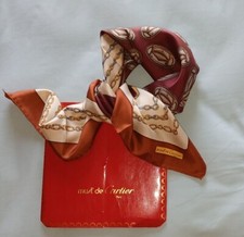 FOULARD le must de CARTIER 100% SETA SILK DIMENSIONI 82X84 MADE IN ITALY