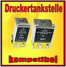 4 cartucce compatibili cartucce INKs per EPSON STYLUS C62 CX3200 ers. T040 T041