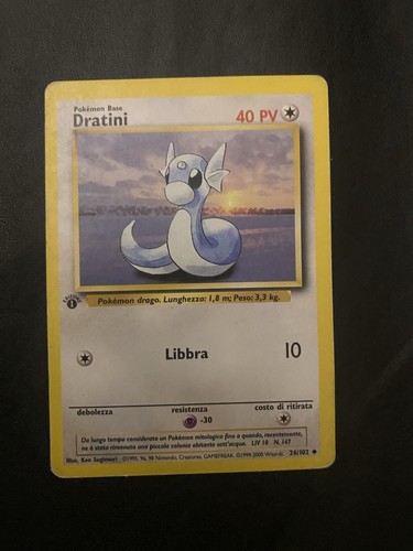 Dratini 102 carta pokemon - dratini,