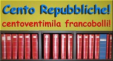 100 Collezioni francobolli Italia Repubblica NON COMPLETE su CLASS. LOTTO STOCK