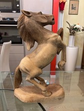 SCULTURA DI CAVALLO IN LEGNO