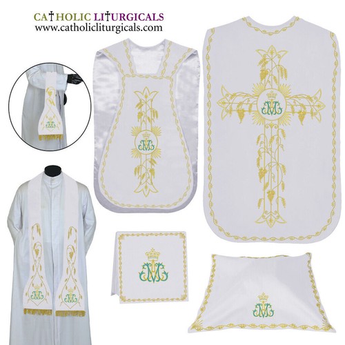 Nuovo bianco set fiddleback - nuovo,
