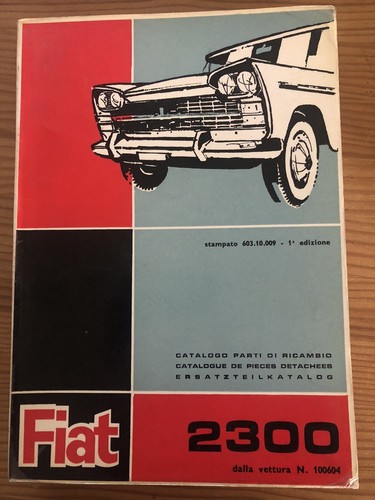 Fiat 2300 catalogue pieces - 2300,