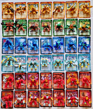 GORMITI serie ENERGHEIA COLLEZIONE COMPLETA 42 personaggi e 42 CARTE Giapponesi