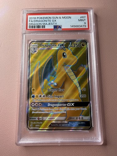 Psa dragonite 67 dragon - 9, gx