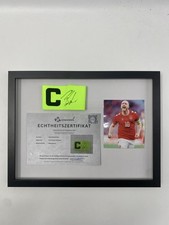 Fascia Da Capitano Christian Eriksen Firmata In Cornice Danimarca Autografo