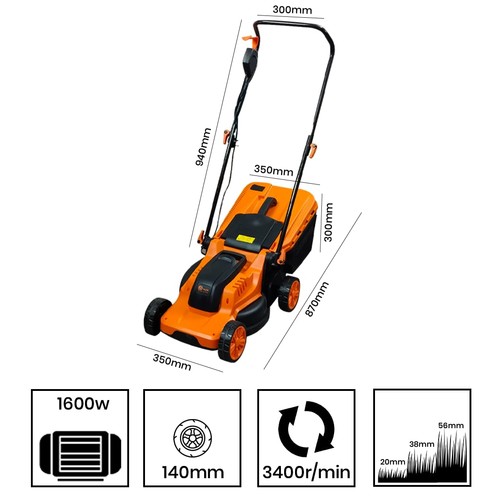 Tosaerba elettrico 1600w - tosaerba,