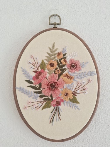 Quadro ricamato mano 24x18cm - quadro, a