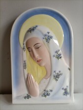 TRE AAA TORINO 3A CERAMICA Madonna N.16 Anni 30 40 placca epigono lenci 