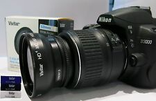 Grandangolare + obiettivo macro Nikon D5300 D3200 D3000 D5100 D5000 D60 D40x D90 HD K4