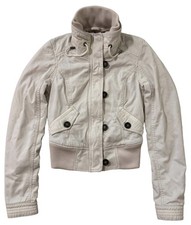 Giacca panna foderata in