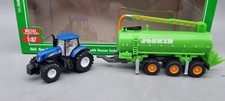 Agricoltura 1:87 Siku Farmer 1860 New Holland T7070 trattore con carrello a botte IMBALLO ORIGINALE