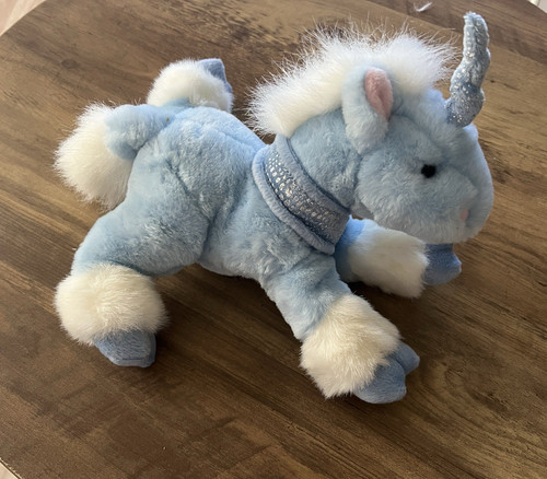 Peluche unicorno blu - , vintage