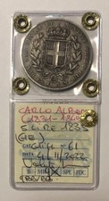 Regno di Sardegna Carlo Alberto 5 Lire 1835 G - 2 Tipo Croce larga GIG.61 QBB/BB