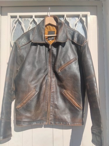 Giacca pelle stile harley - pelle,