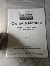 Manuale proprietario lama neve