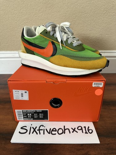 Sacai nike ldwaffle green - sacai,