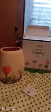 Meraviglioso Vaso della  Thun linea Country con Tulipano e fiori . Nuovo