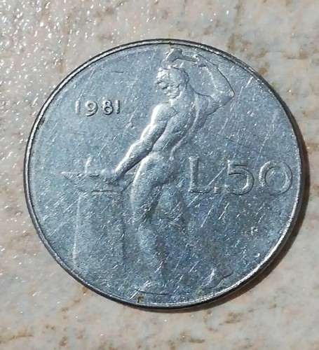 Moneta lire 1981 - moneta, 50