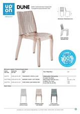 SEDIA DUNE UP ON GRAND SOLEIL POLICARBONATO TRASPARENTE MADE IN ITALY