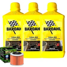 Kit Tagliando Olio Bardahl XT4S 10W60 Filtro Per Aprilia 650 Pegaso Tibet 2004