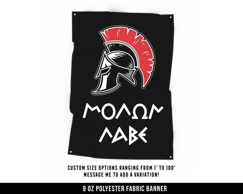 Striscione stoffa molon - striscione,