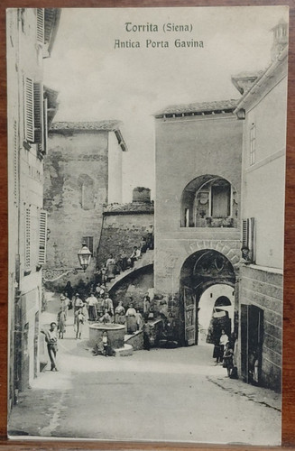 Cartolina torrita antica porta - cartolina,