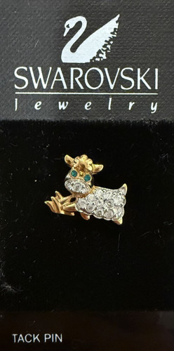 Cravatta spilla mucca oro