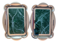 SET CUCINA 2 vassoi acciaio + 1 pirofila ceramica USATO come nuovo