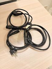 3x CAVI ALIMENTAZIONE PC SPINA SCHUKO PRESA NERO UNIVERSALE