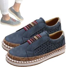 Scarpe da Uomo Donna Sneakers basse Blu Sportive passeggio CASUAL N 37