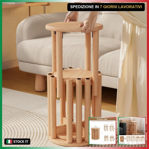 Set sgabelli legno - 4,