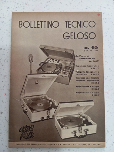 Bollettino tecnico geloso - tecnico, n
