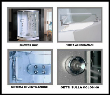Cabina doccia idromassaggio - cabina,