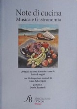 Cucina Ricettario - AA. VV. - Note di cucina, musica e gastronomia - ed. 2020