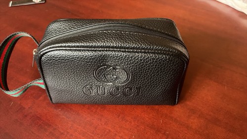 Gucci pochette pelle nera - in,