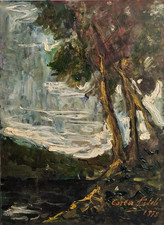 Dipinto olio tavola sidoli - dipinto,