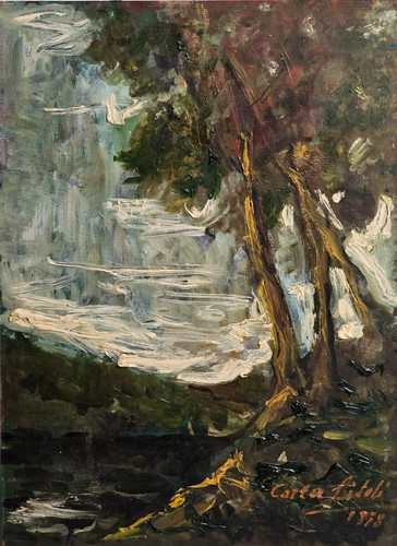 Dipinto olio tavola - dipinto,