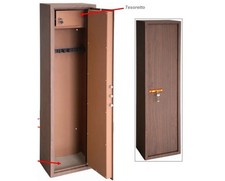 ARMADIO PORTAFUCILI EFFETTO LEGNO 8 POSTI CON TESORETTO CM. 40X28X148H