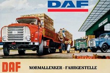 Poster Manifesto Locandina Pubblicitaria Automobili Camion Daf Stampa 50x70 Cm.