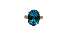 Anello Donna Topazio Azzurro